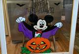 Rustic window art Mickey Mouse