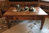 Reclaimed Oak Barnwood Coffee Table Hand