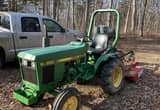 650 John Deere tractor and bushhog