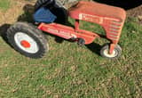 Antique pedal tractor
