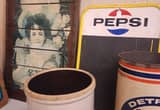 Pepsi Sign, Crock Churn, Vintage stuff