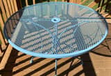 wrought iron outdoor table