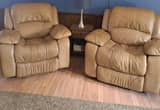 2 Leather Rocking Recliners