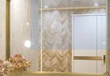 Tetote 40x30 brushed brass metal mirror