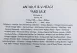 Antique & Vintage Yard Sale