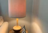older 34 inch tall ceramic table lamp.
