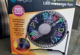LED Programmable Message Fan