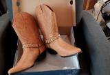 2 pairs of cowboy womens boots 30/each