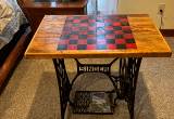 Antique Sewing Table/ Checkers Game Table