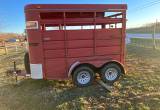 7 ft tall livestock trailer,