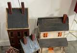 Adorable four wooden houses