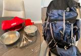Jansport frame camping backpack