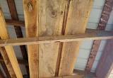 Rough Cut Oak planks and posts