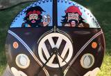 Custom painted VW hubcap!