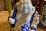 12 inch laughing Traveling Buddha statue