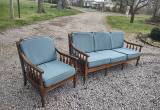 Mid Century Lounge Couch & Chair
