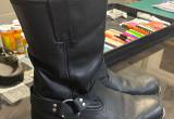 Mens Leather Motorcycle Riding Boots