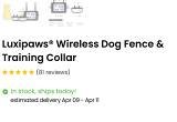Luxipaws Wireless Dog Fence & Training
