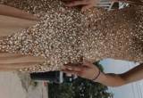 Gold Sequince Mermaid Prom Dress