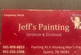 Jeff' s painting & carpentry work