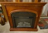 cherry electric fireplace