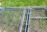 Chain link dog kennel