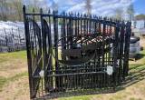 14' Cow Wrought Iron Entrance Gates