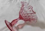 Vintage Pink Ruffled Candy Dish