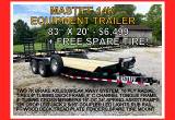 New 20' Mastiff 14k Trailer & Free Spare