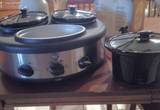 GE 3 Pot Crockpot