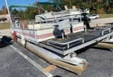 1986 Pontoon Boat with Johnson