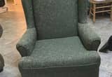 Dark Green Wingback Chair