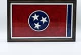 Tennessee Resin/ Wood Framed State Flag