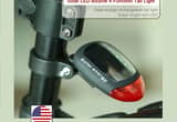 Solar Powered Bicycle Red LED Tail Light