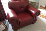 Rustic Red Leather Chair