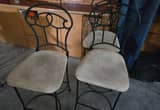 wrought iron bar stools (4)