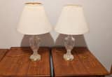 Antique crystal lamps
