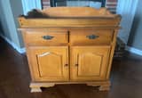 maple dry sink cabinet