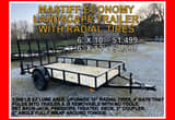 6' X 12' Mastiff Economy Trailer