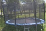 14 ft. trampoline with net and ladder