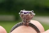 lavendar sapphire ring