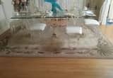 acrylic legend swan table and chairs