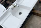 Awesome CRANE Farm sink, dual drainbds