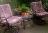 Allen-Roth Swivel/ Rocker chairs & table