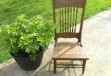 Vintage Low Seat Chair with Leather Stud