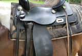 Black western saddle saddle