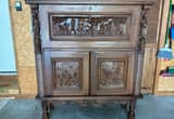 Antique Hunting Cabinet
