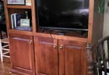 Solid Cherry Bookcase/ Entertainment