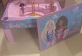 Barbie sand/ water/ art table & barbies