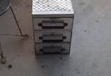 Aluminum 3 drawer tool box and saw